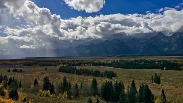 Somewhere in the Tetons, not at sunset.